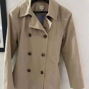 J Crew double breasted trench coat